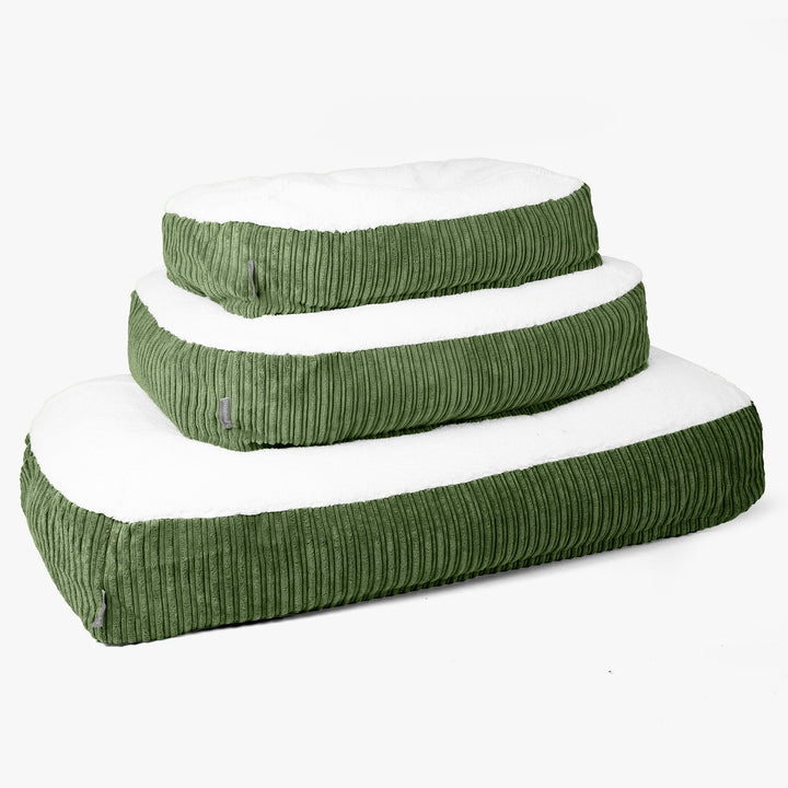 Cama Encorvada para Perros Mediana - Sherpa & Pana Clásica Bosque Verde 02