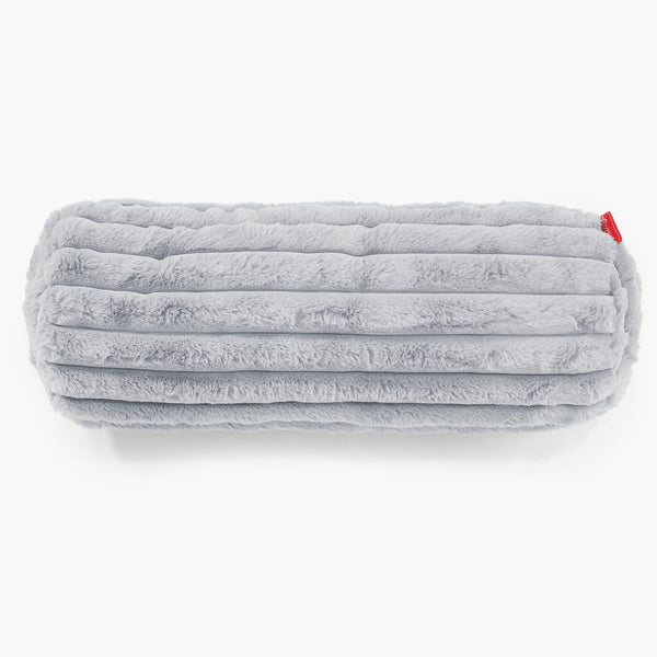 Fundas de Cojín Cilíndrico 20 x 55cm - Pana de Felpa Ultra Azul Huevo de Pato 01