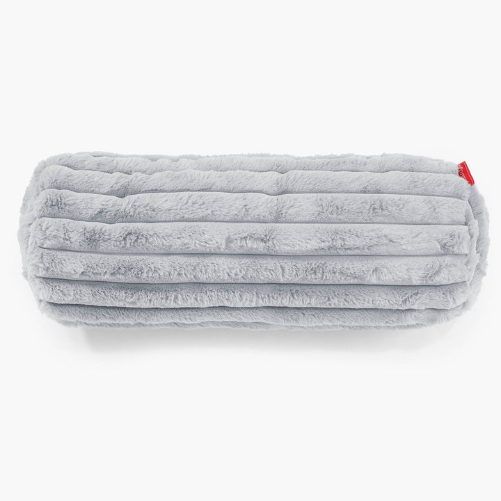 Fundas de Cojín Cilíndrico 20 x 55cm - Pana de Felpa Ultra Azul Huevo de Pato 02