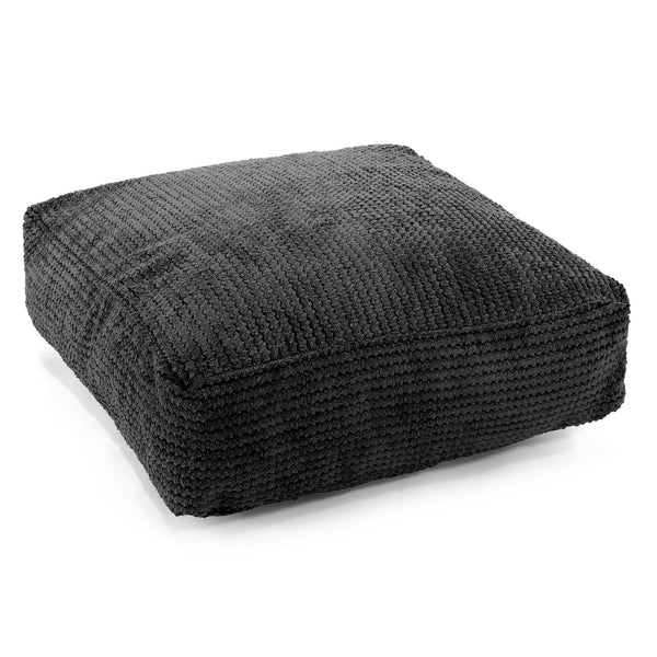 Cojín de Suelo Grande - Pompón Negro 01