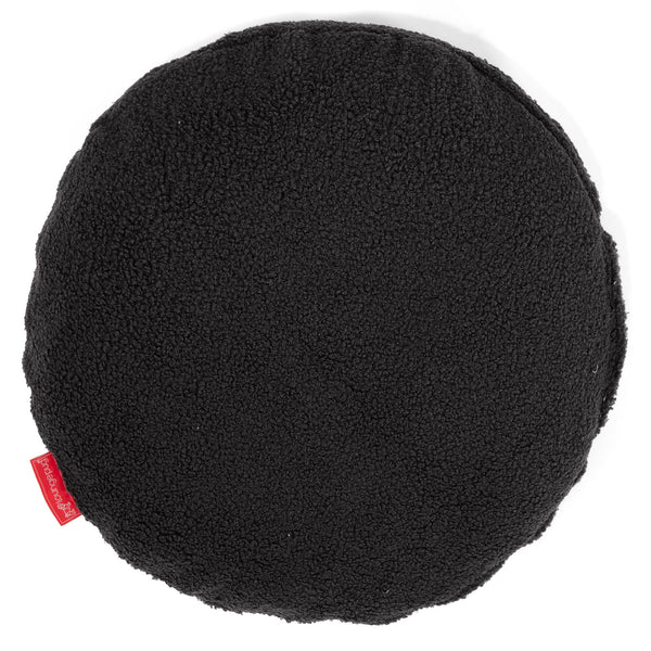 Fundas de Cojín Redondo 50cm - Boucle Grafito 01
