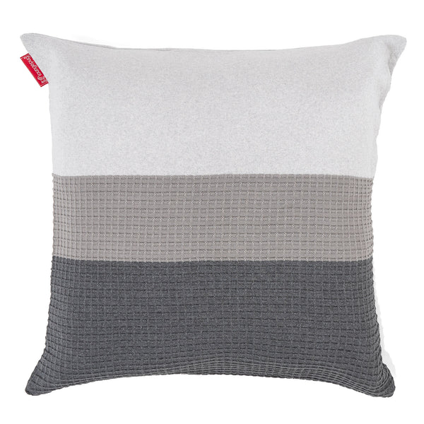 Fundas de Cojín Extra Grande 70 x 70cm - Punto Bloque de Color Gris 01