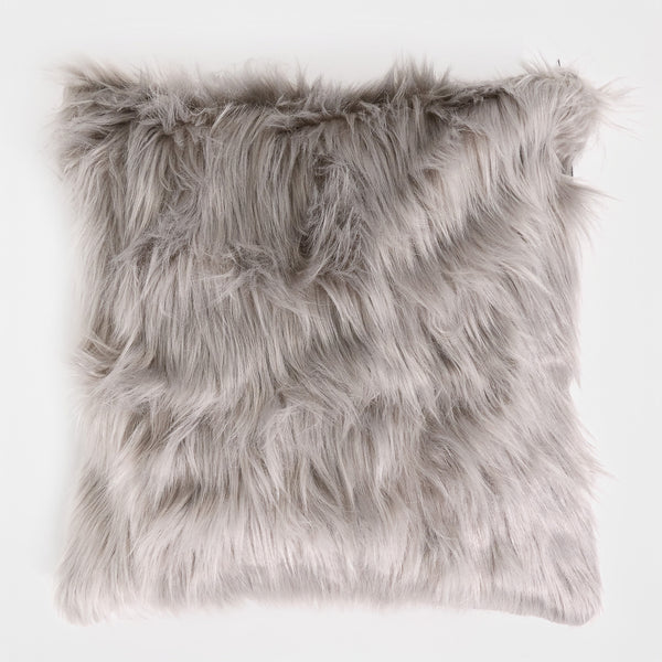 Fundas de Cojín 47 x 47cm - Piel Sintética Mongola Gris 01