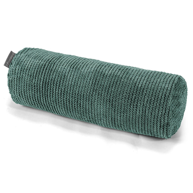 Fundas de Cojín Cilíndrico 20 x 55cm - Pompón Verde Musgo 01