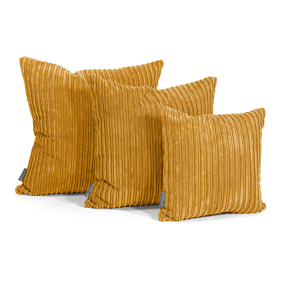 Fundas de Cojín Extra Grande 70 x 70cm - Pana Clásica Miel Dorada 02