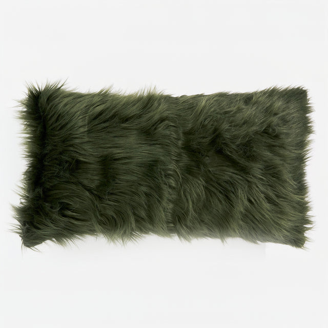 Fundas de Cojín Rectangular Gigante 40 x 70cm - Piel Sintética Mongola Verde salvia 01