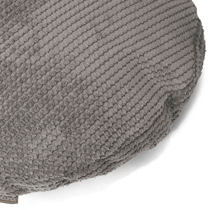 Fundas de Cojín Redondo 50cm - Pompón Carbón Gris 02