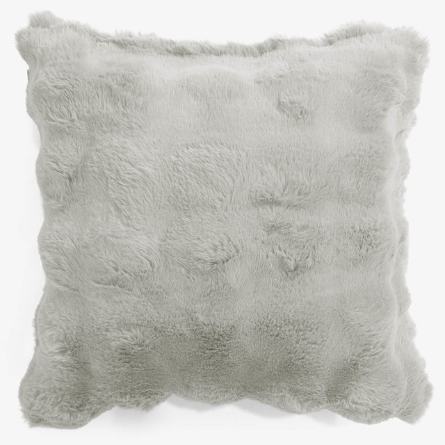 Fundas de Cojín 47 x 47cm - Piel Sintética de Burbuja Verde Salvia 01