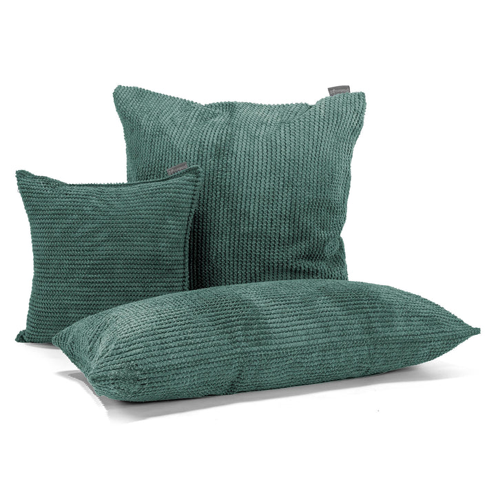 Fundas de Cojín 47 x 47cm - Pompón Verde Musgo 04