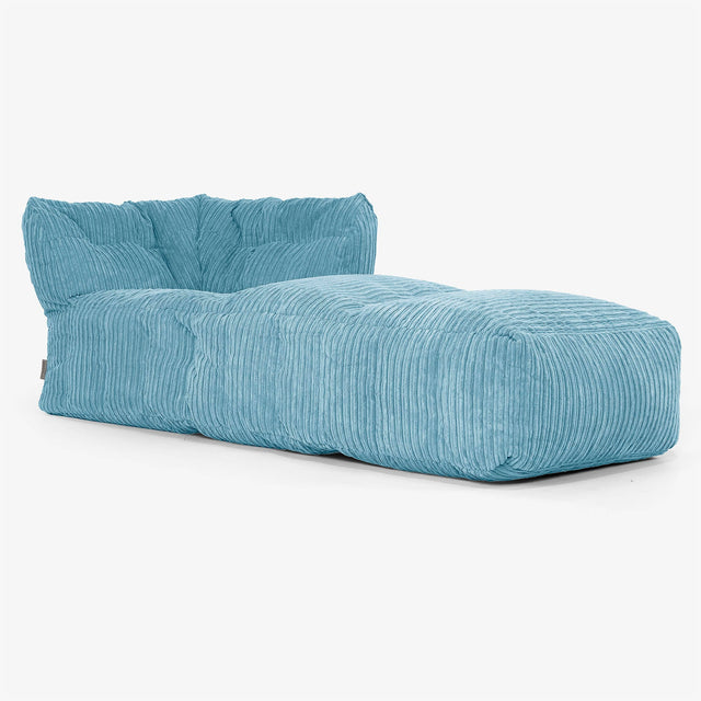 Sofá Modular Puf, Sección Chaise Derecha Funda de Repuesto - Pana Clásica 01