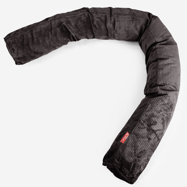 Almohada Gigante para Sofás XL Funda de Repuesto - Pana de rayas finas 01