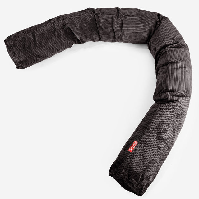 Almohada Gigante para Sofás XL Funda de Repuesto - Pana de rayas finas 01