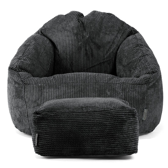 Puf Bubble - Pompón Negro 02