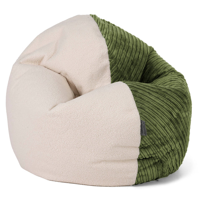 Puf Flexiforma Juniors 2-14 años - Boucle & Pana Clásica Bosque Verde 01
