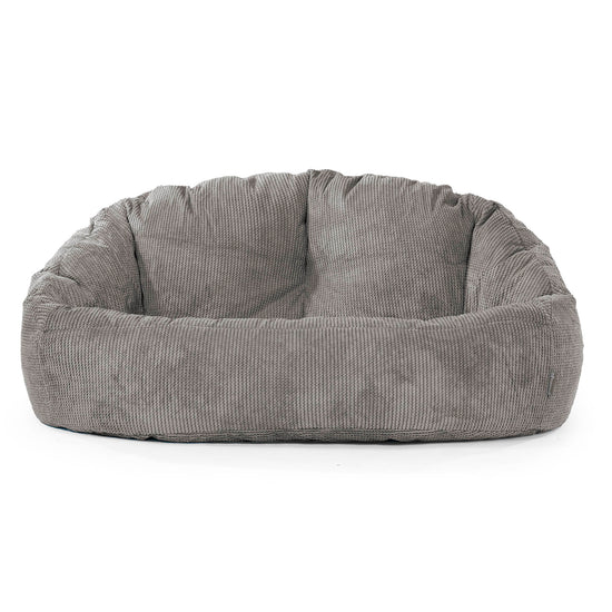 Puf Grande Bubble - Pompón Carbón Gris 01