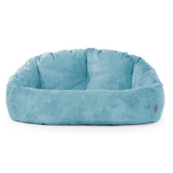 Puf Grande Bubble - Pompón Egeo Azul 01
