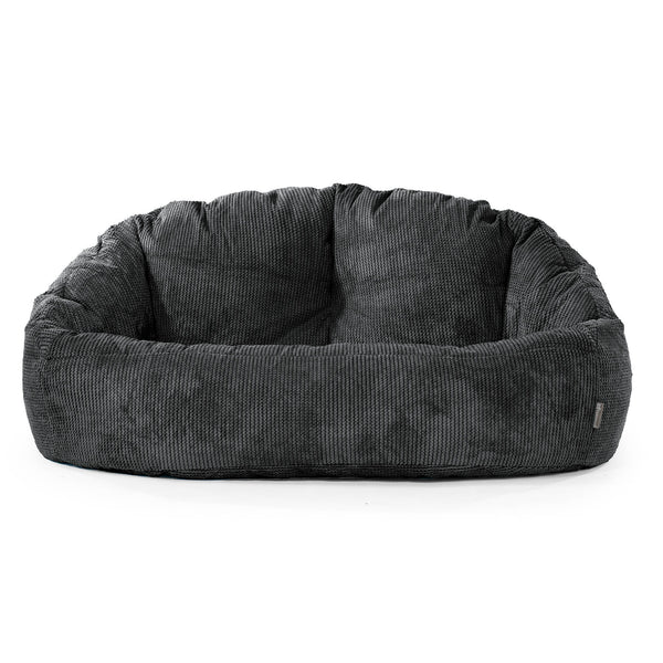 Puf Grande Bubble - Pompón Negro 01