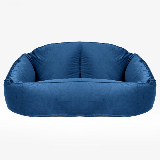 Puf Grande Bubble - Terciopelo Azul Marino 01