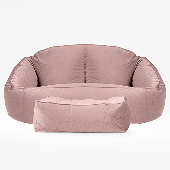 Puf Grande Bubble - Terciopelo Rosa 02
