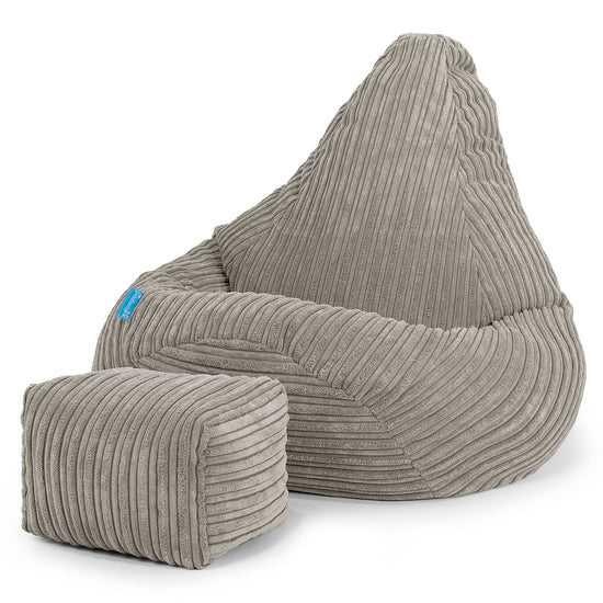 Puf Silla de Juego para Niños 1-5 años - Pana Clásica Visón 01