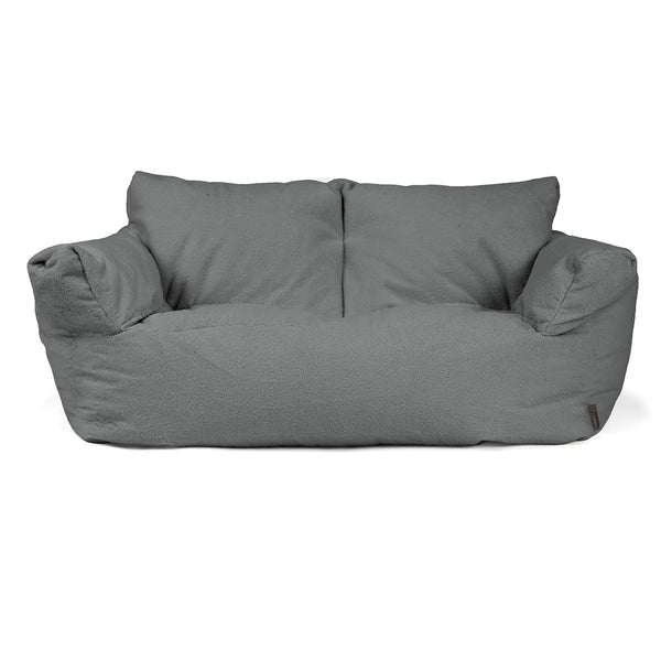 Puf Sofá Josephine - Boucle Gris 01