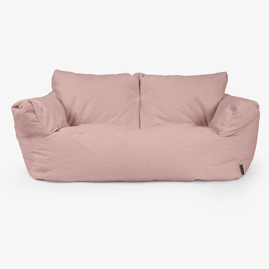 Puf Sofá Josephine - Boucle Rosa 01