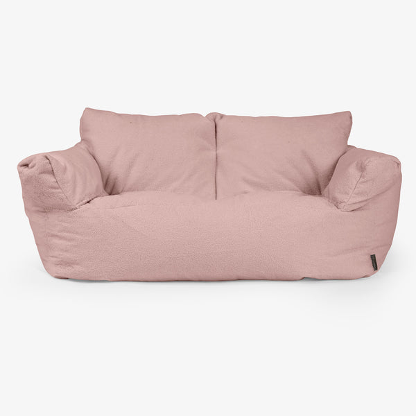 Puf Sofá Josephine - Boucle Rosa 01