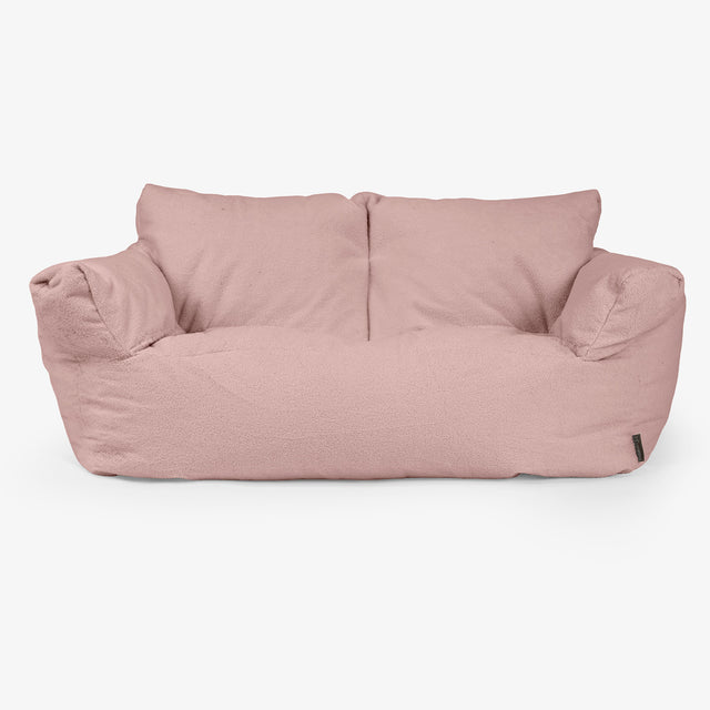 Puf Sofá Josephine - Boucle Rosa 01