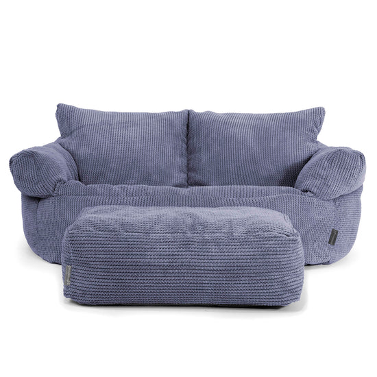 Puf Sofá Josephine - Pompón Morado 02