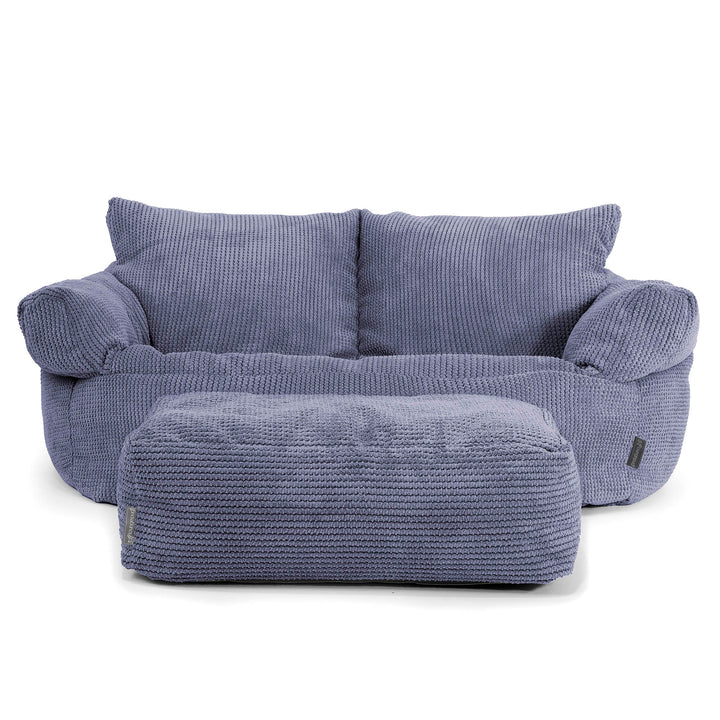 Puf Sofá Josephine - Pompón Morado 02