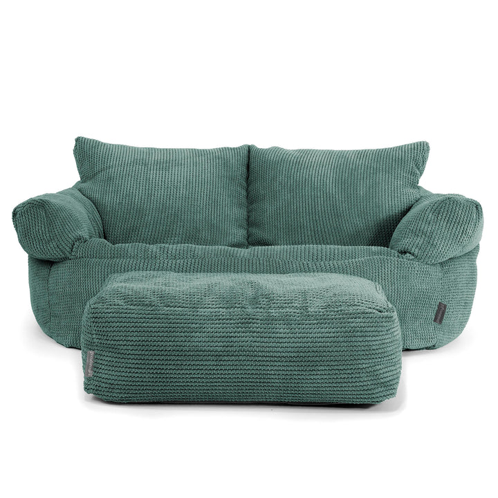 Puf Sofá Josephine - Pompón Verde Musgo 02