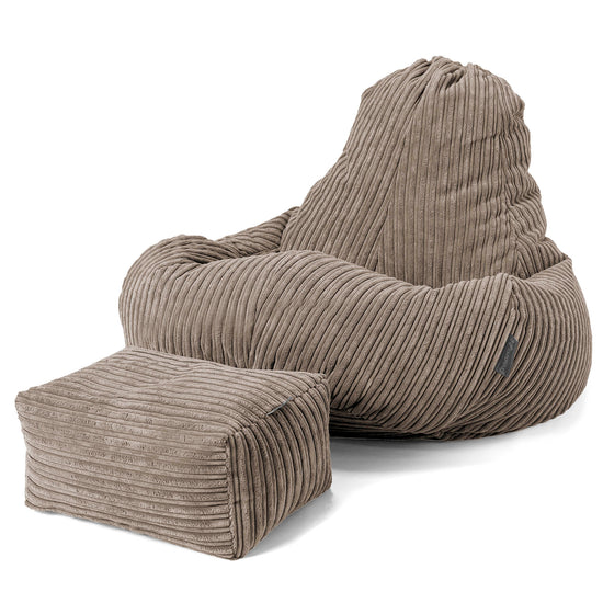 Puf Ultra Lux - Pana Clásica Marrón empolvado 02