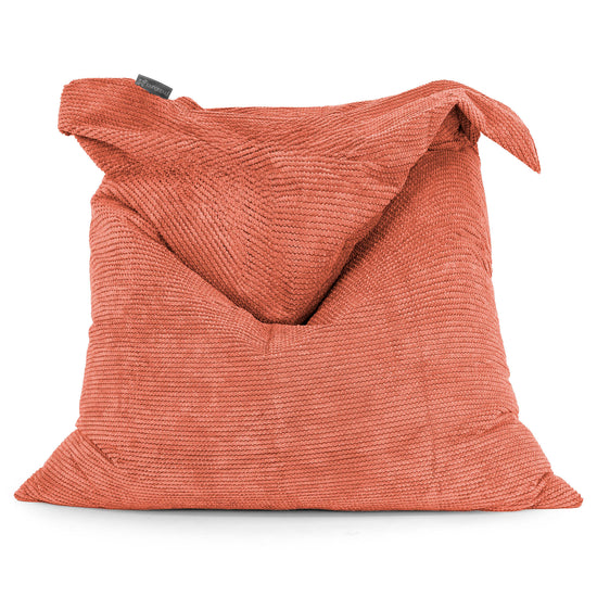 Puff Gigante Cama XL - Pompón Naranja Calabaza 01
