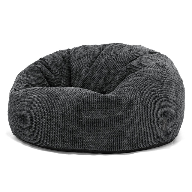 Puff Gigante Sofá Clásica - Pompón Negro 01