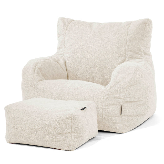 Puff Sillón Josephine - Boucle Marfil 02