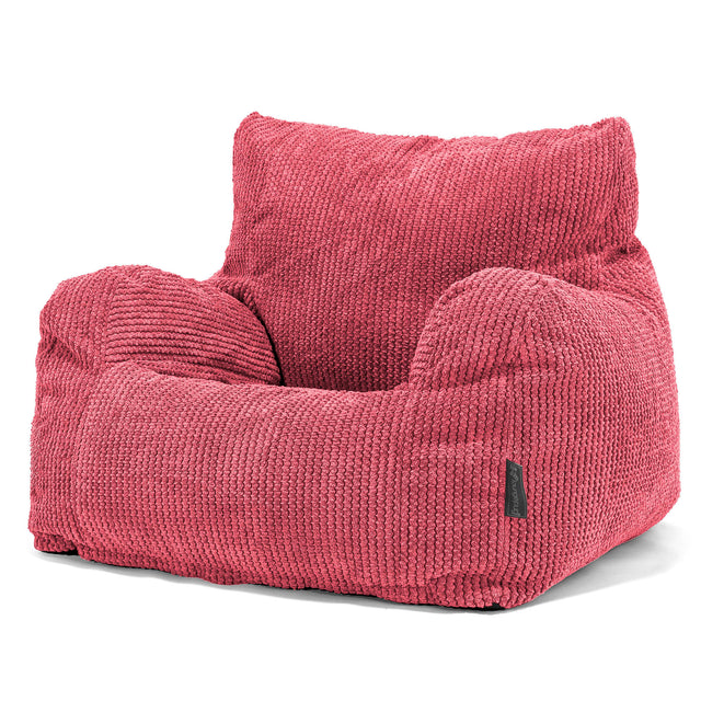 Puff Sillón Josephine - Pompón Rojo pastel 01