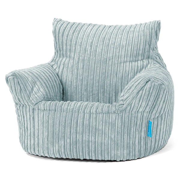 Puff Sillón para niños 1-3 años - Pana Clásica Menta 01