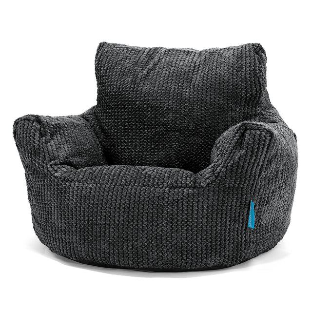 Puff Sillón para niños 1-3 años - Pompón Negro 01