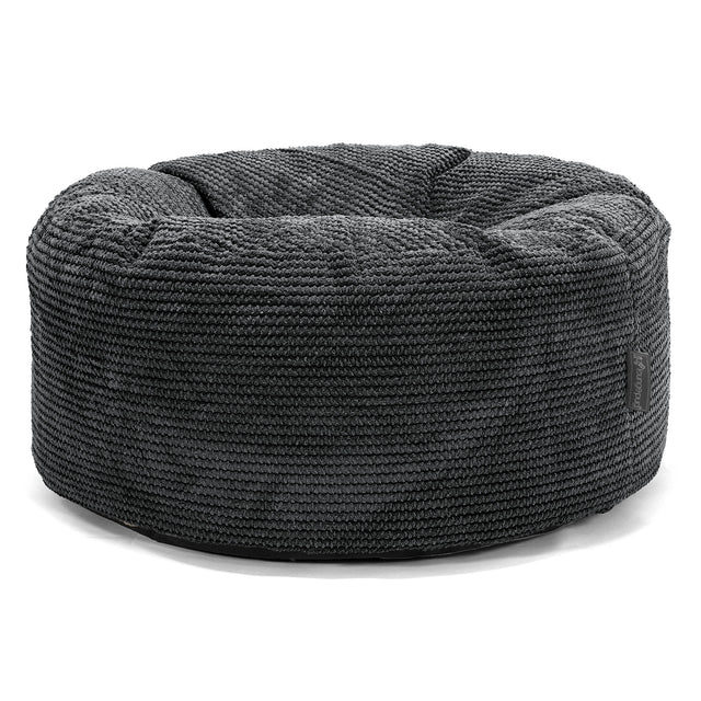 Puff Taburete - Pompón Negro 01