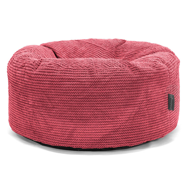 Puff Taburete - Pompón Rojo pastel 01