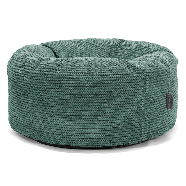Puff Taburete - Pompón Verde Musgo 01