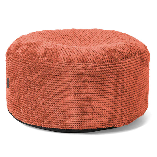 Reposapiés Gigante Redondo - Pompón Naranja Calabaza 01
