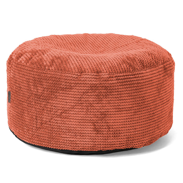 Reposapiés Gigante Redondo - Pompón Naranja Calabaza 01