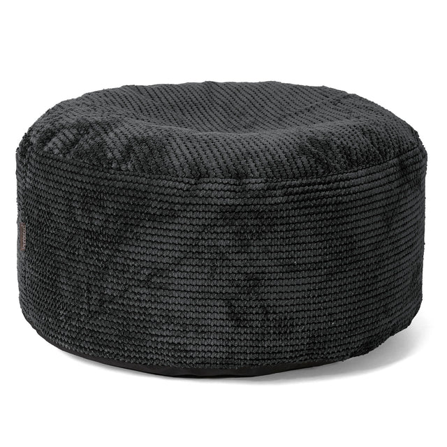 Reposapiés Gigante Redondo - Pompón Negro 01