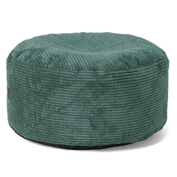 Reposapiés Gigante Redondo - Pompón Verde Musgo 01