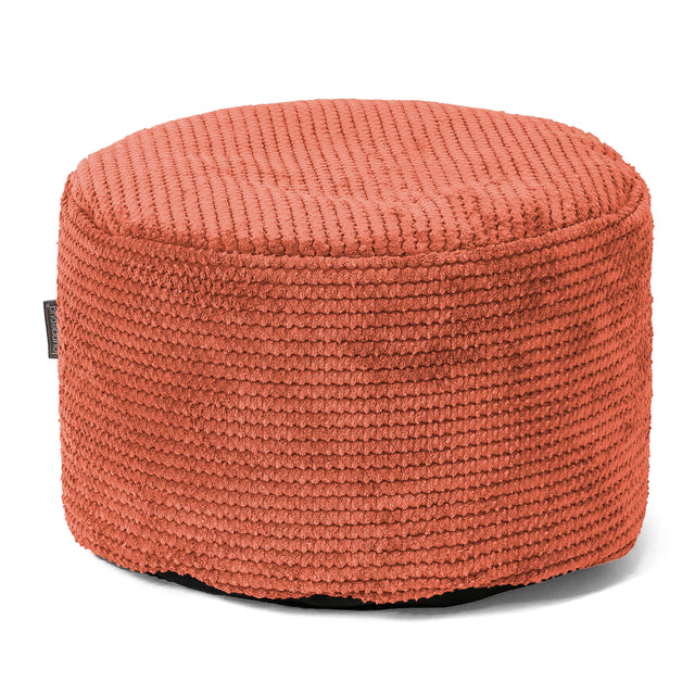 Reposapiés Redondo - Pompón Naranja Calabaza 01