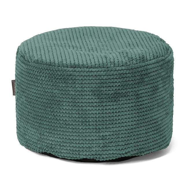Reposapiés Redondo - Pompón Verde Musgo 01
