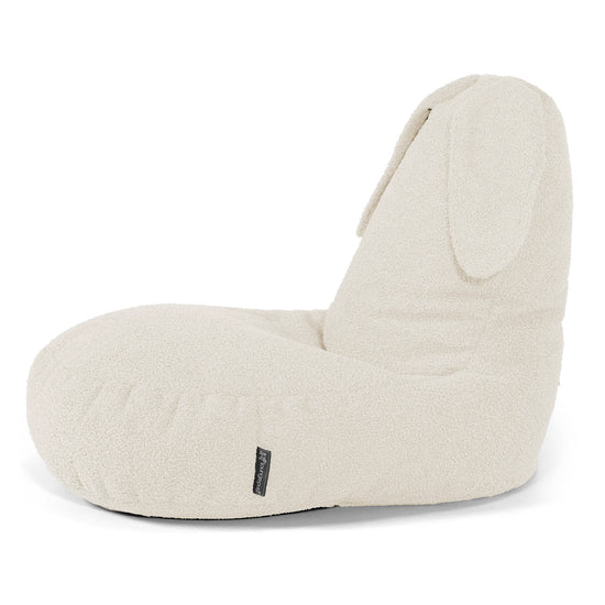 Silla Puff Infantil Animal Conejo de 2 a 6 años - Boucle Marfil 02
