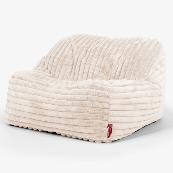 Puf Silla Encorvada Funda de Repuesto - Pana de Felpa Ultra 01