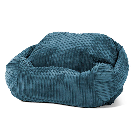 Puf Silla Sabina - Pana Clásica Azul marino 01